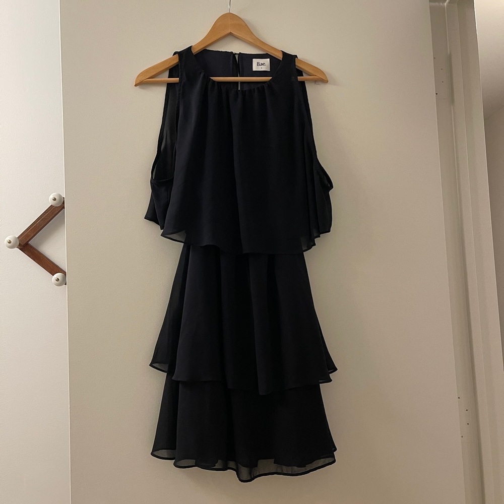 Tiered maternity / breastfeeding dress